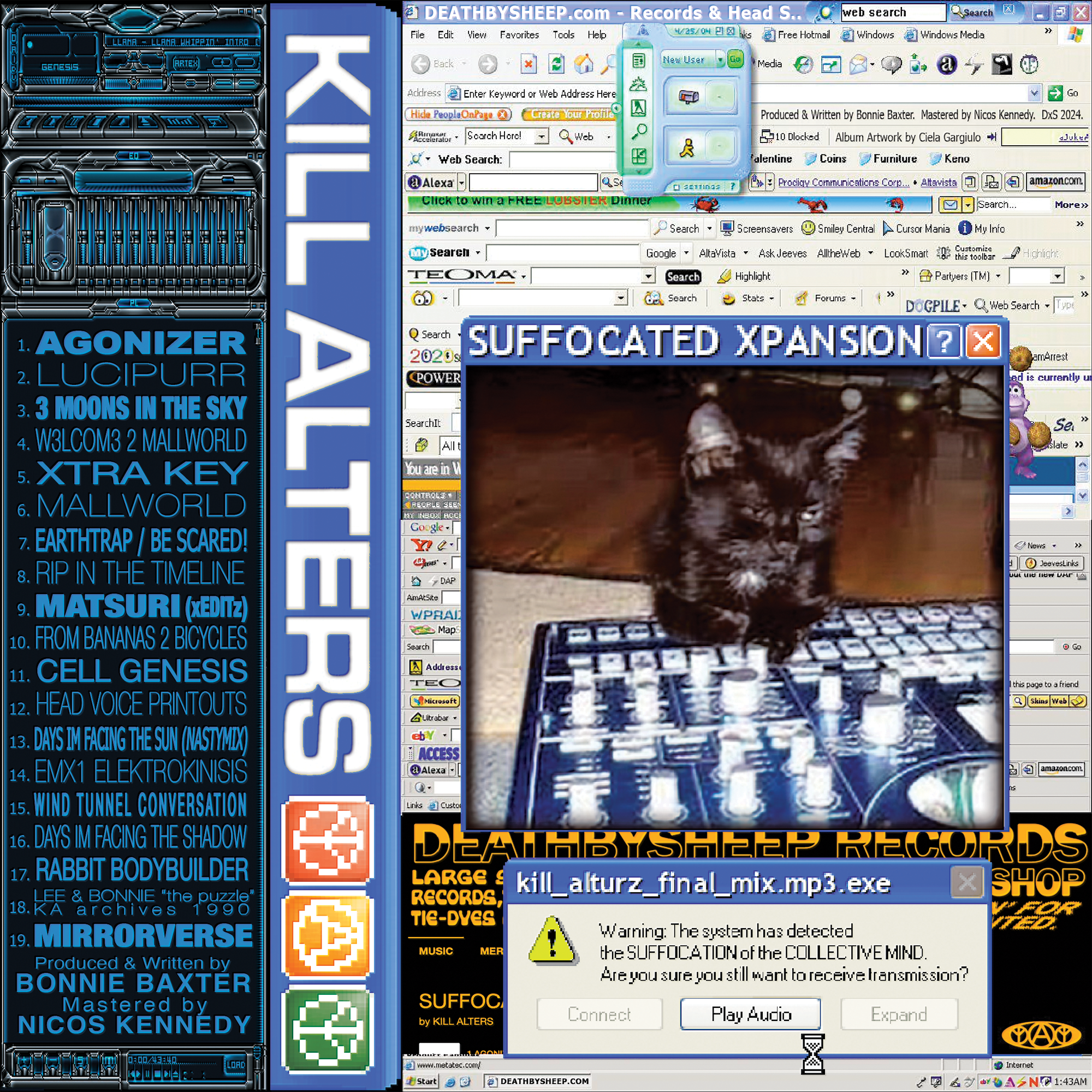the cover art for the mixtape 'SUFFOCATED XPANSION' by Kill Alters