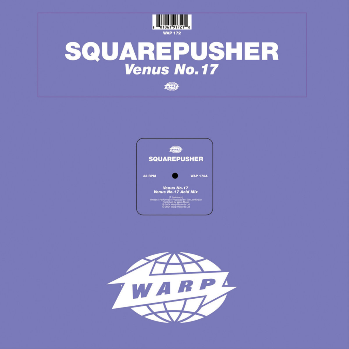 the cover art for the EP 'Venus No.17' by Squarepusher
